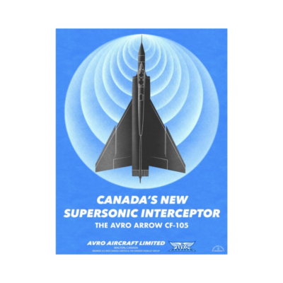 Illustration Vintage Canadas New Supersonic Interceptor Boutique Du