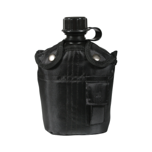 Aluminum Canteen with black sleeve