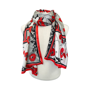 Poppy Silk Scarf