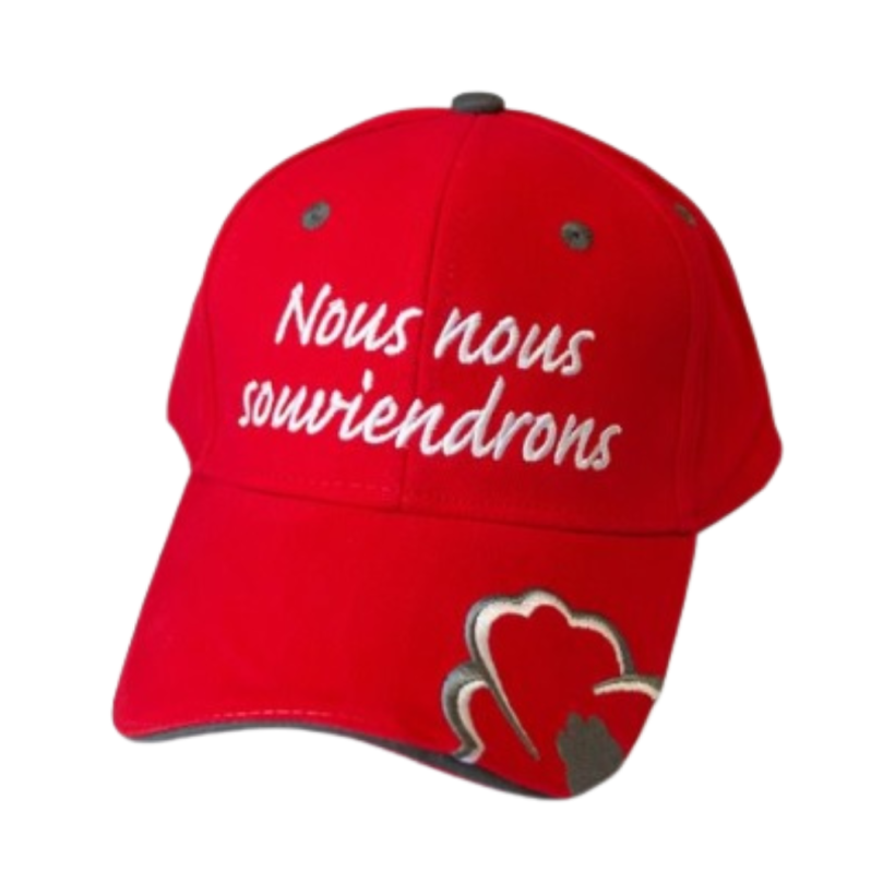 Casquette « Nous nous souviendrons »