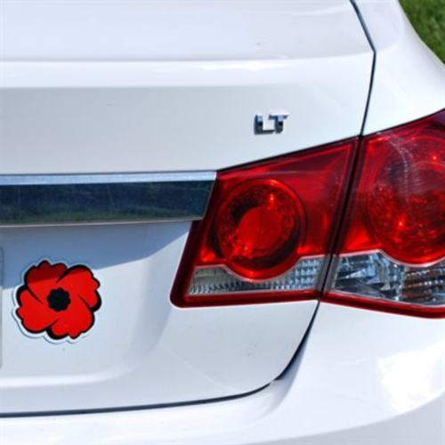 Aimant coquelicot pour l'auto ou le frigidaire