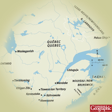 Carte - Qubec - Canadian Geographic