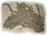 Fragment de textile tiss -Muse national et archives du Groenland