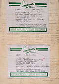 tiquettes de colis 
envoys par 
Simpson  un prisonnier de guerre canadien en Allemagne.