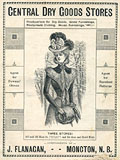 Page de couverture, J. Flanagan, 
Central Dry Goods Stores, vers 1900-1903.