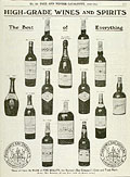 Wines and spirts, Hudson's Bay Company 
Autumn Winter 1910-11, p.217.