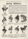 Spring millinery, Eaton's Spring 
Summer 1898, p.27