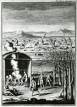 Indians making maple syrup. From an engraving in Lafitau's Moeurs des sauvages amriquains, 1724. 1936., © CMC/MCC, Marius Barbeau, 86743
