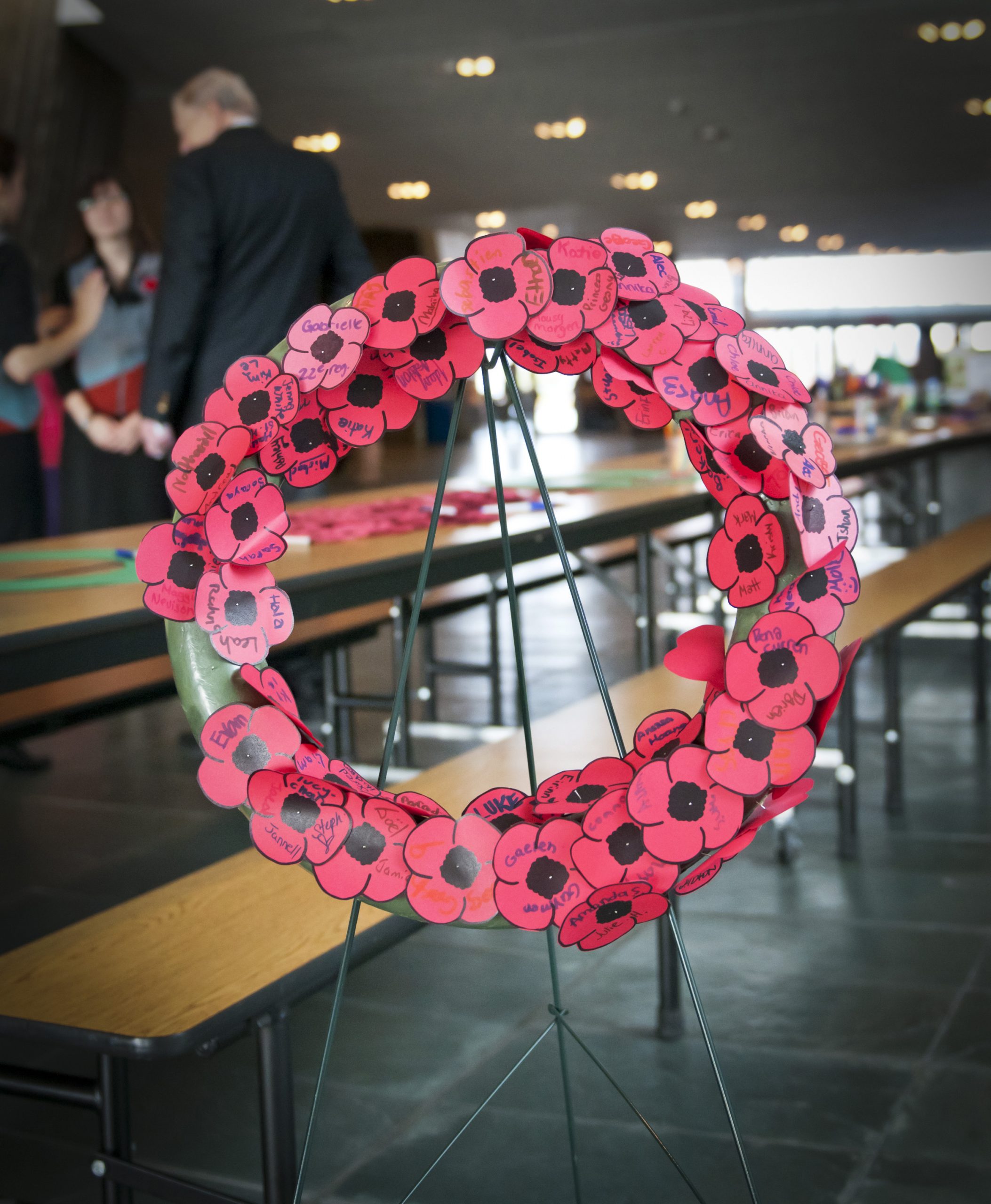 Poppy wreath, Remembrance Day 2011.